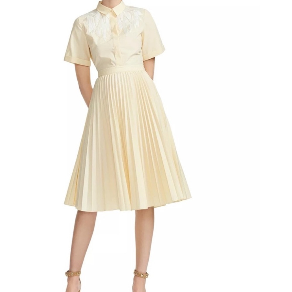 Maje Rivers Embroidered Shirt Dress size 1